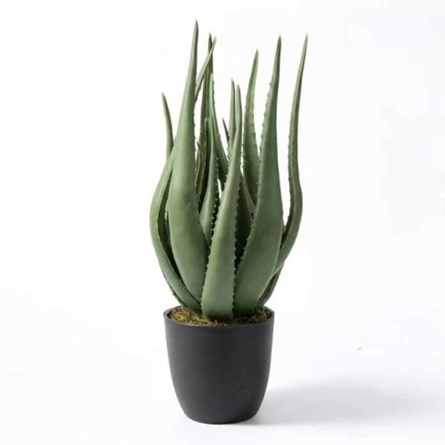 Aloe Vera Pot - Large Potted Artificial Aloe Vera Plant