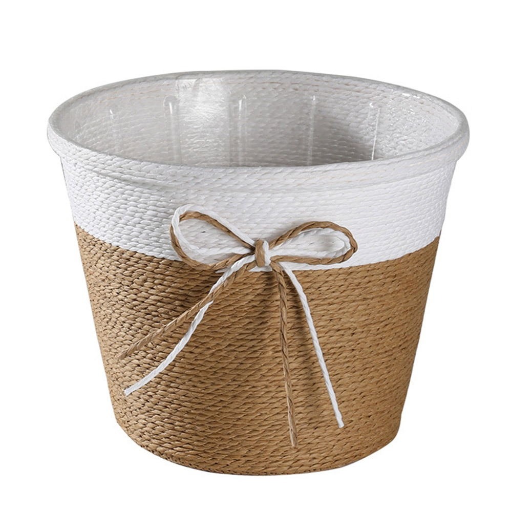 Aloe Vera Pot - Paper Rope Braided Braided Flower Pot