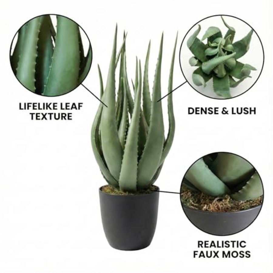 Large Potted Artificial Aloe V - Aloe Vera Pot incelemesi ve fiyatı