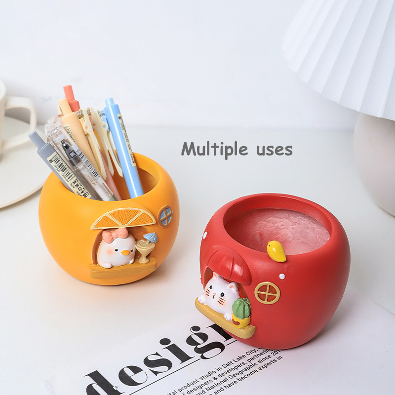 Cute Fruit Themed Planters for - Echeveria Succulent incelemesi ve fiyatı