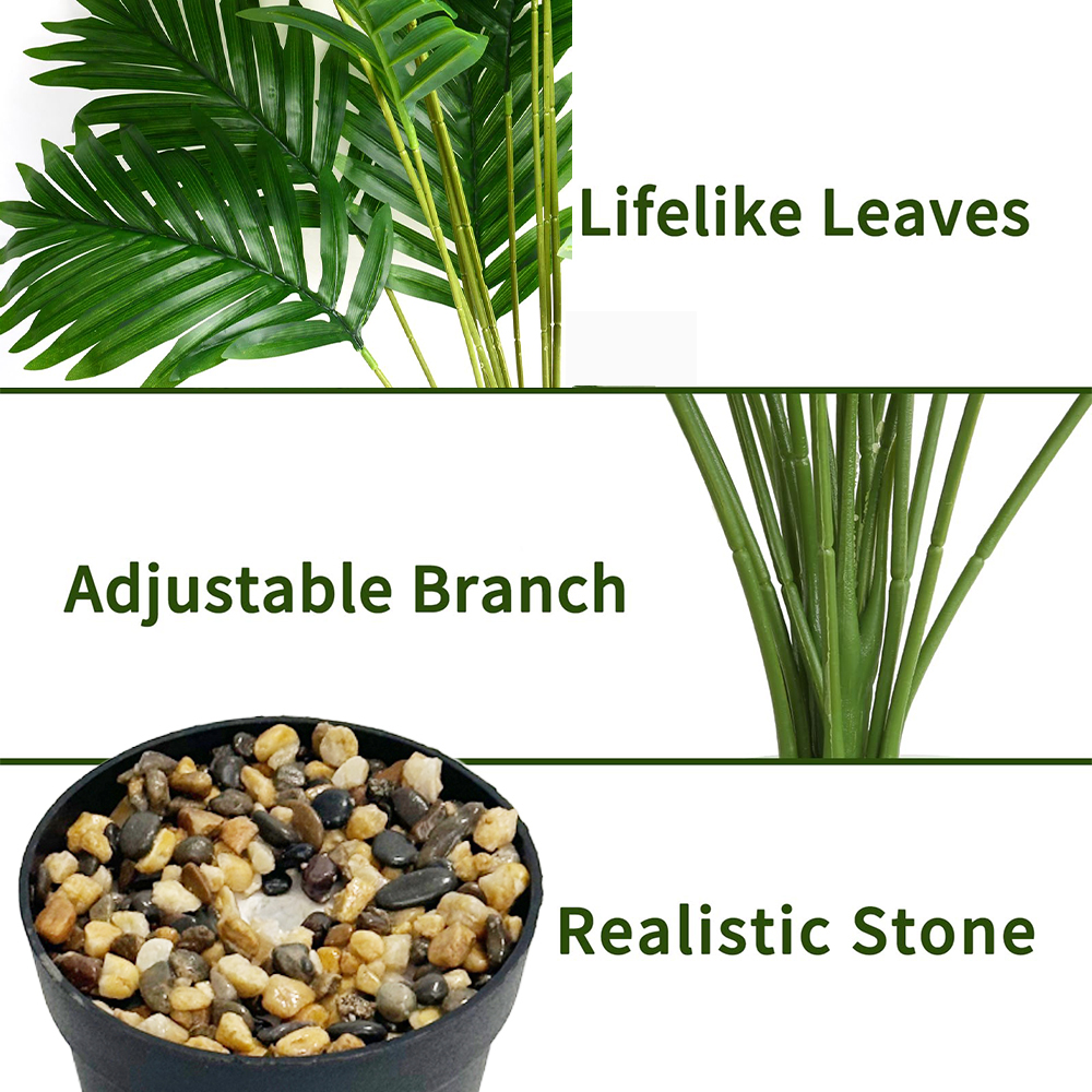 24 Leaves Areca Palm Artificia - Dracaena Marginata incelemesi ve fiyatı