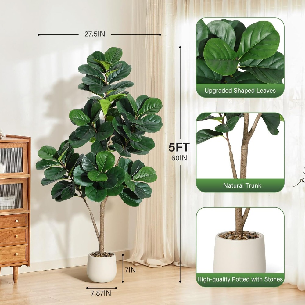 Lifelike Artificial Fiddle Lea - Ficus Lyrata Tree incelemesi ve fiyatı