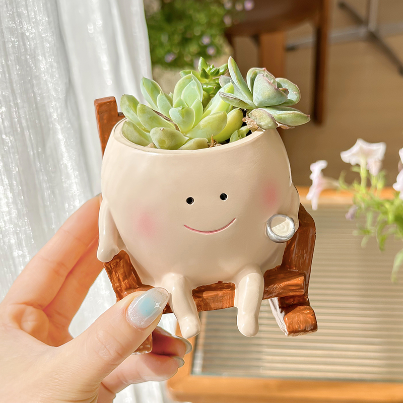 Stylish Cute Cartoon Ghost Res - Echeveria Succulent incelemesi ve fiyatı