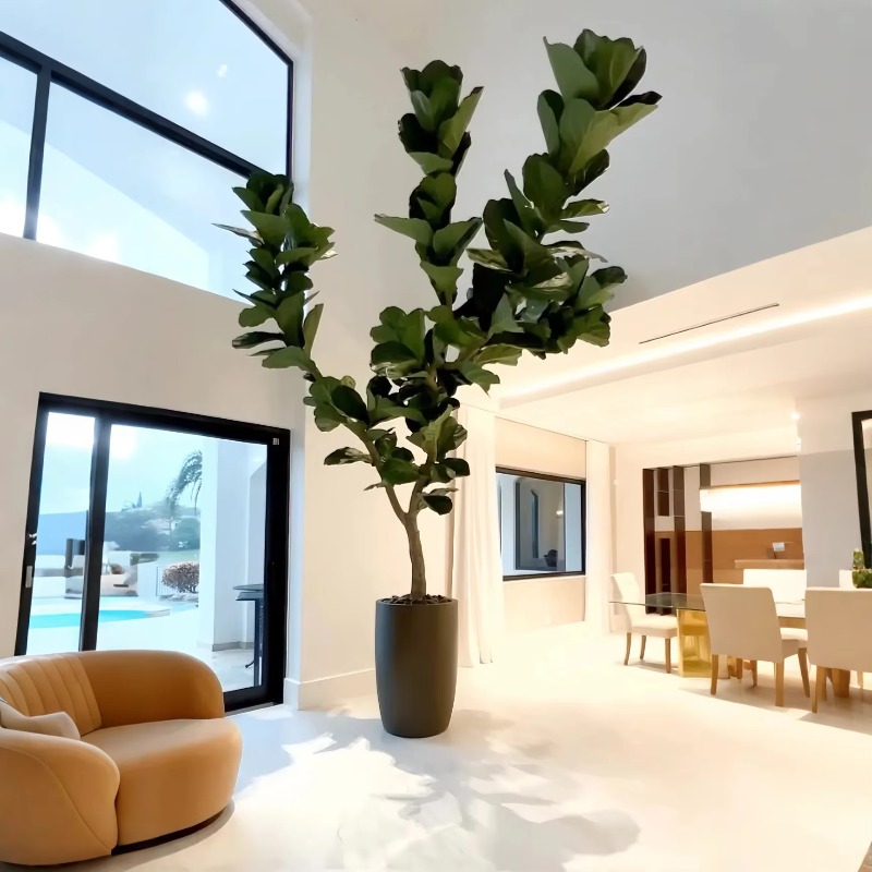 Artificial Plants Indoor Potte - Ficus Lyrata Tree incelemesi ve fiyatı