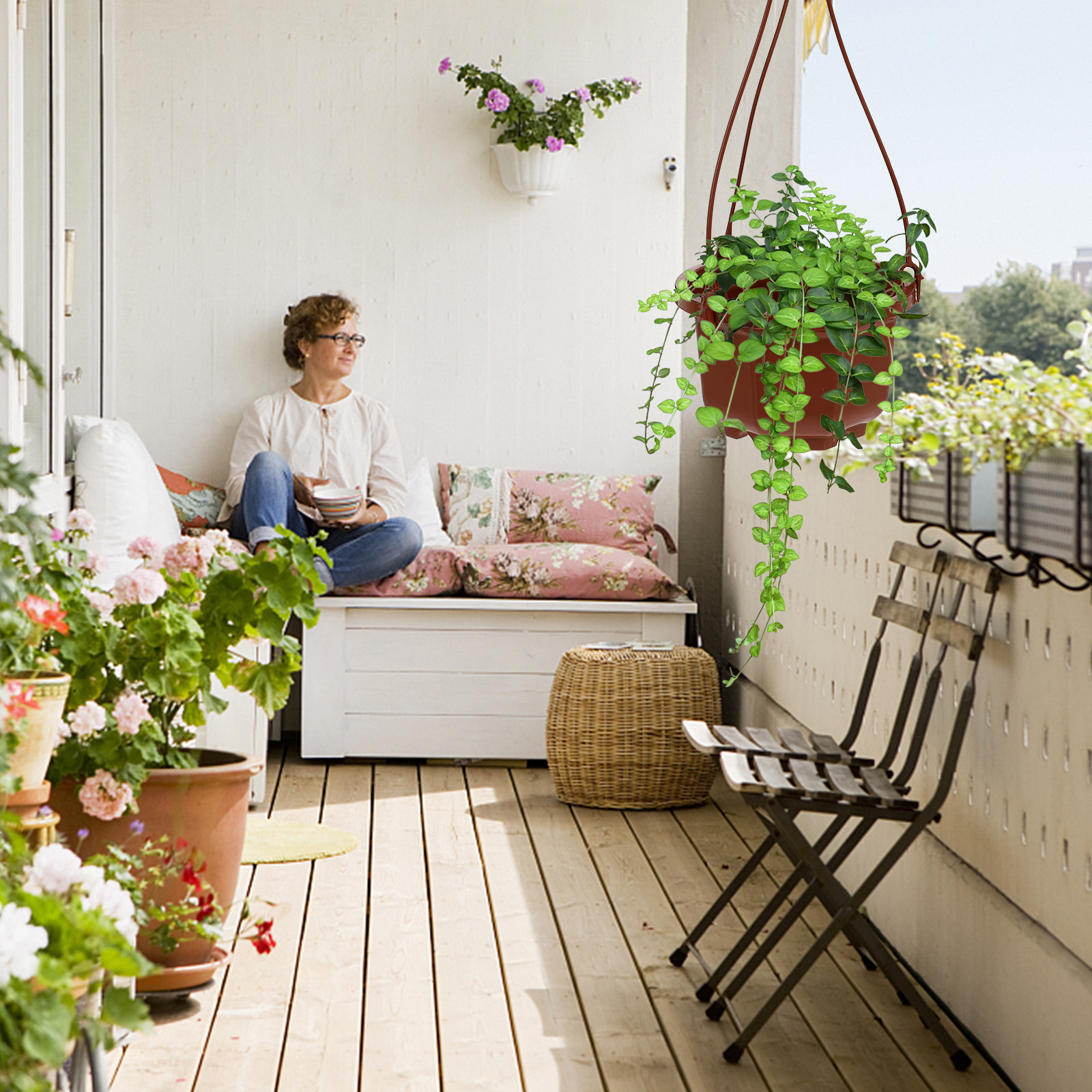 6Sets Hanging Flowerpot Creati - Spider Plant Hanging incelemesi ve fiyatı