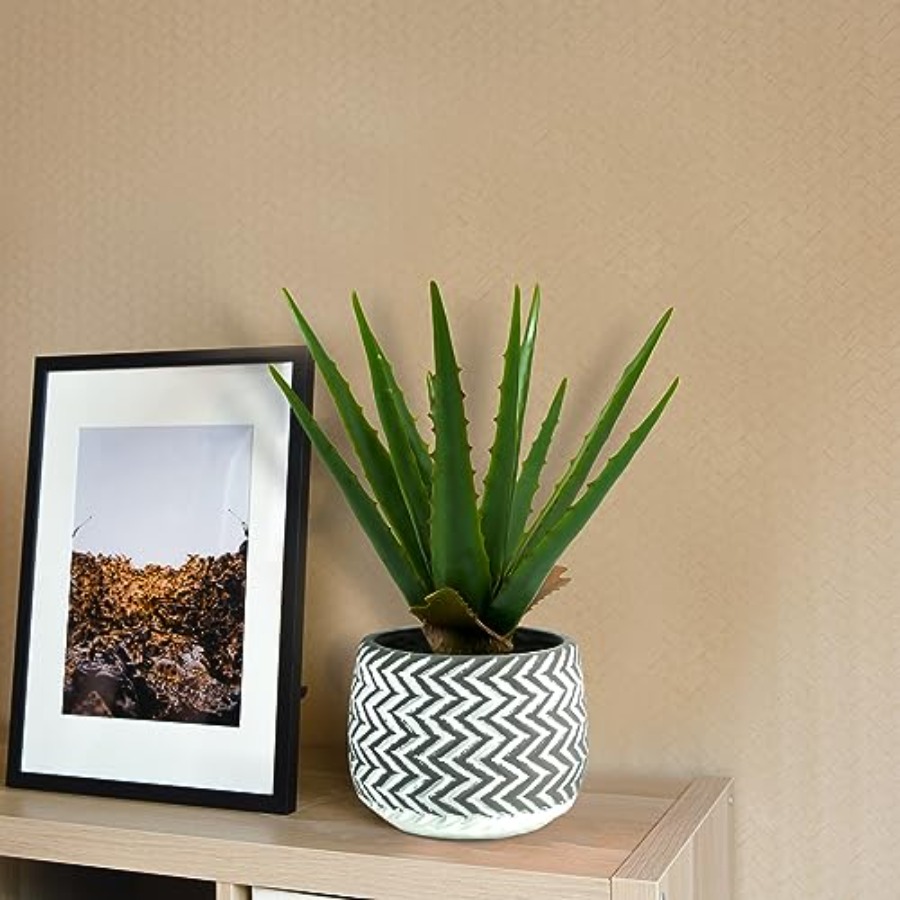 12 Artificial Aloe Vera Potted - Aloe Vera Pot incelemesi ve fiyatı