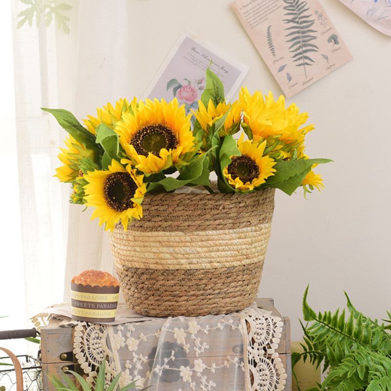 Straw Weaving Flower Plant Pot - Aloe Vera Pot incelemesi ve fiyatı