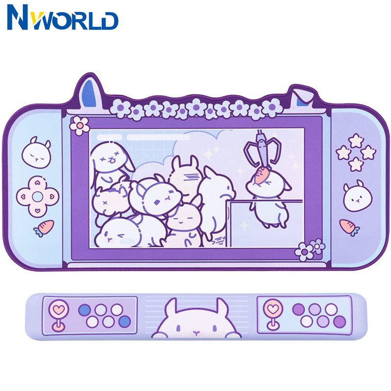 Large Kawaii Gaming Mouse Pad  - Tradescantia Purple incelemesi ve fiyatı