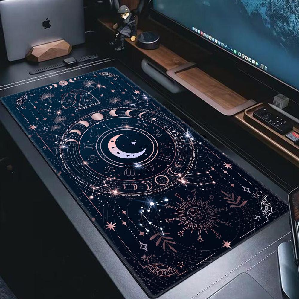 Night view Moon Star Mouse Pad - Tradescantia Purple incelemesi ve fiyatı