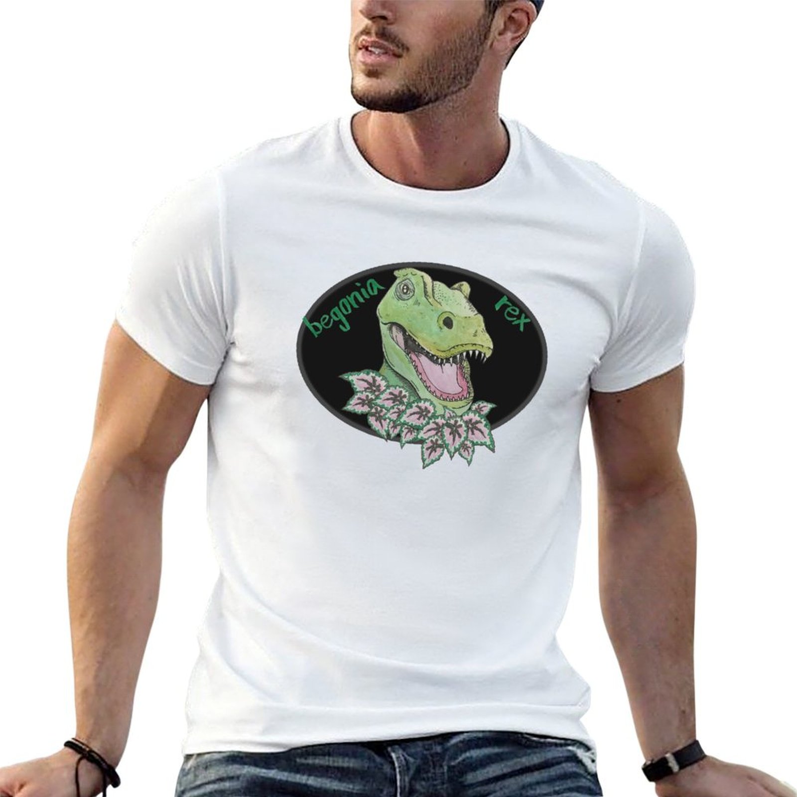 T rex begonia T-Shirt cotton t - Begonia Rex incelemesi ve fiyatı