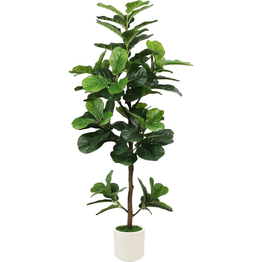 5-Foot Artificial Fiddle Leaf  - Ficus Lyrata Tree incelemesi ve fiyatı