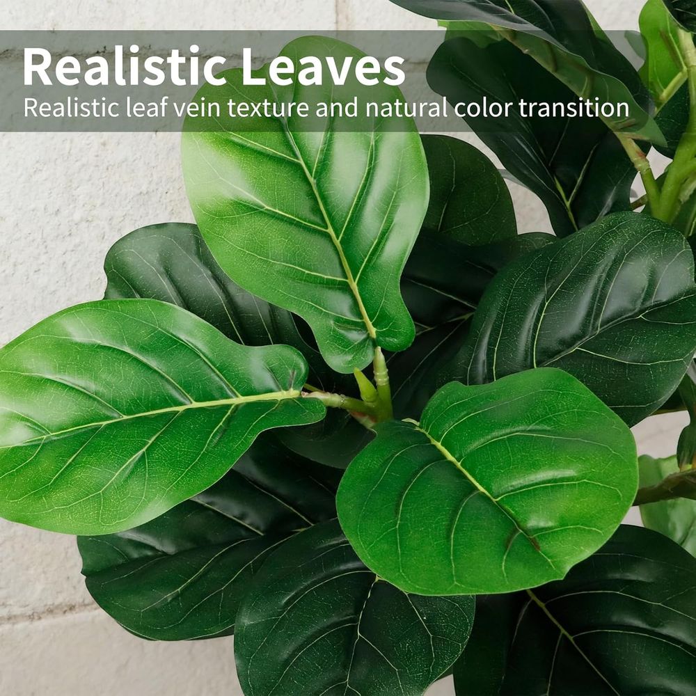 5-Foot Artificial Fiddle Leaf  - Ficus Lyrata Tree incelemesi ve fiyatı